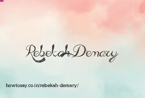 Rebekah Demary