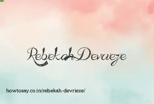 Rebekah Devrieze