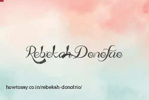 Rebekah Donofrio
