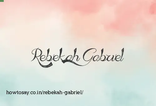 Rebekah Gabriel
