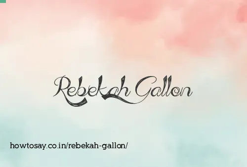 Rebekah Gallon
