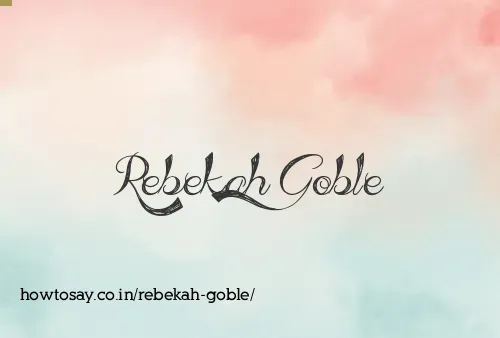 Rebekah Goble