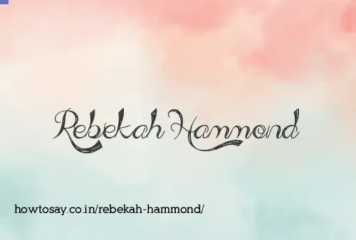 Rebekah Hammond