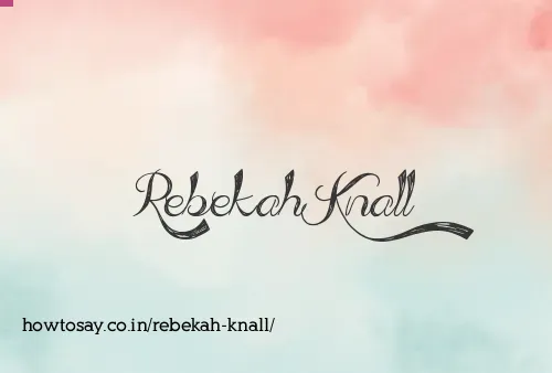 Rebekah Knall