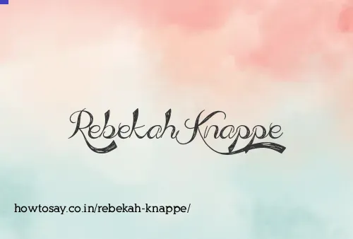 Rebekah Knappe