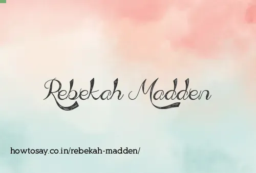 Rebekah Madden