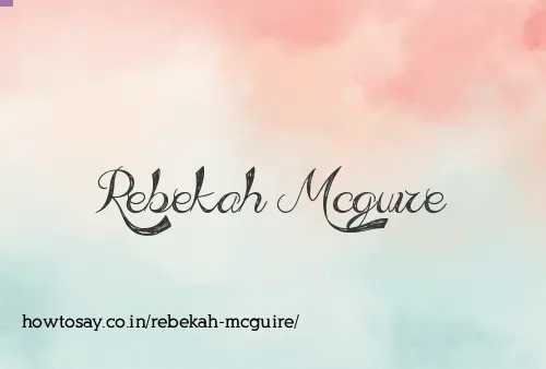 Rebekah Mcguire