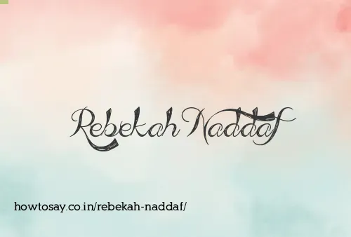 Rebekah Naddaf