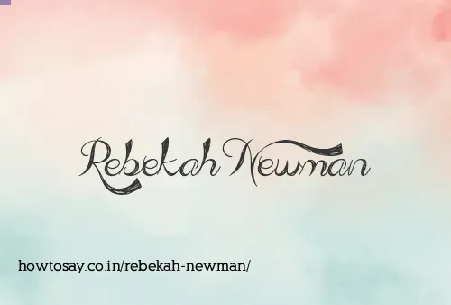 Rebekah Newman