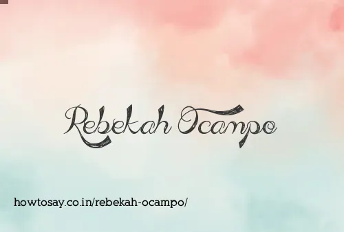 Rebekah Ocampo