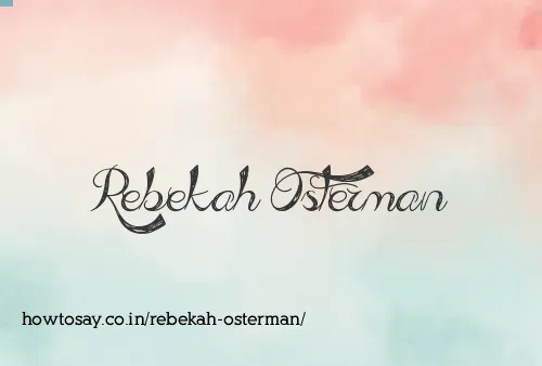Rebekah Osterman
