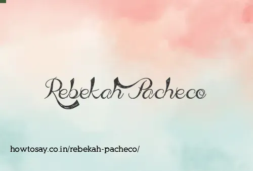 Rebekah Pacheco