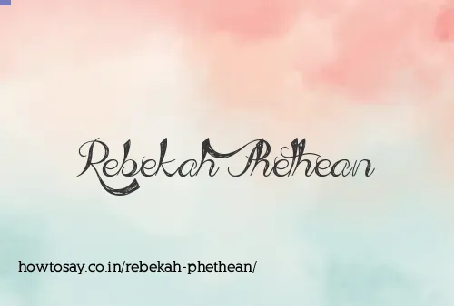 Rebekah Phethean