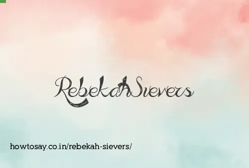 Rebekah Sievers