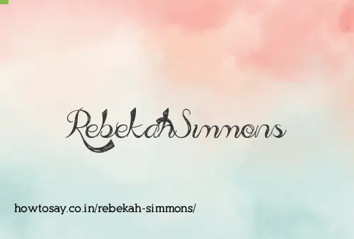 Rebekah Simmons