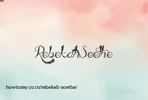 Rebekah Soethe