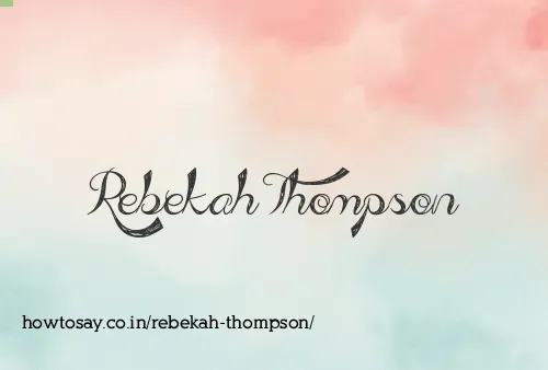 Rebekah Thompson