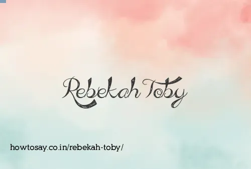 Rebekah Toby