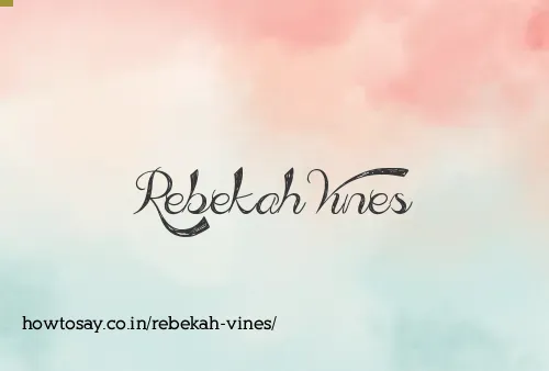 Rebekah Vines