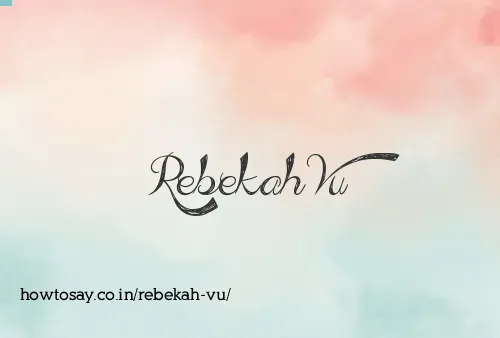 Rebekah Vu
