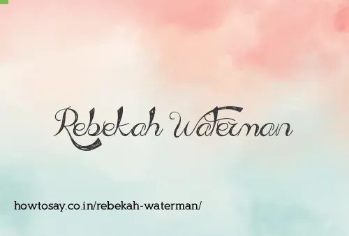 Rebekah Waterman