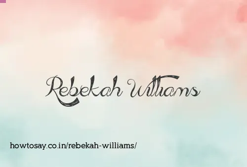 Rebekah Williams