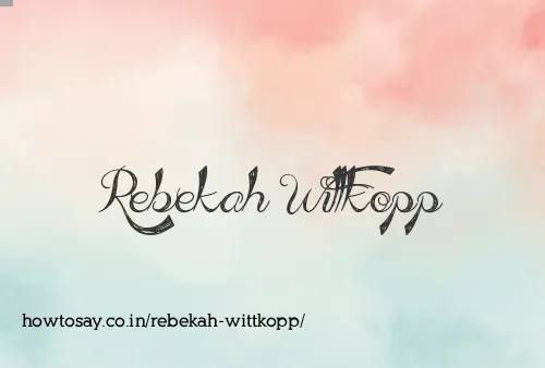Rebekah Wittkopp