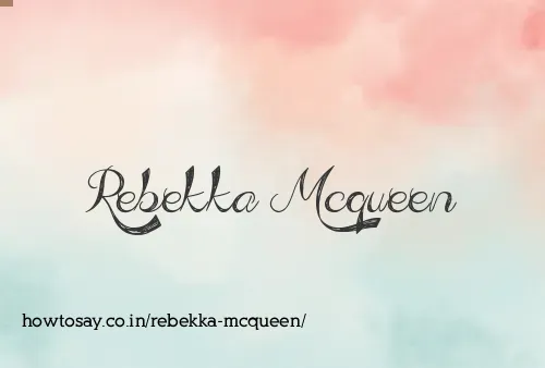 Rebekka Mcqueen
