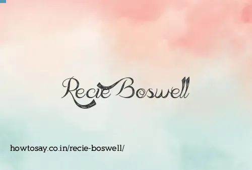 Recie Boswell