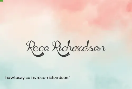 Reco Richardson