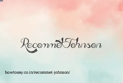 Recommet Johnson