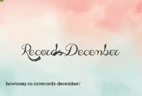 Records December