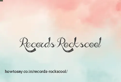 Records Rockscool