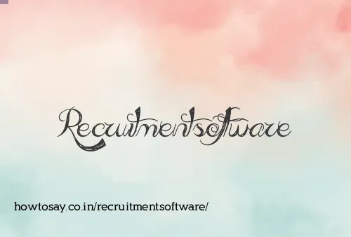 Recruitmentsoftware
