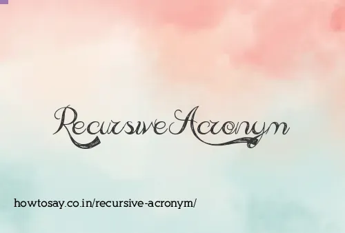 Recursive Acronym
