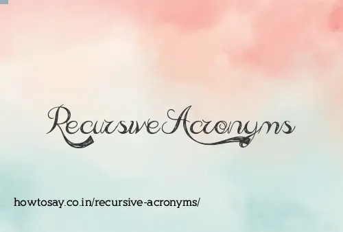 Recursive Acronyms