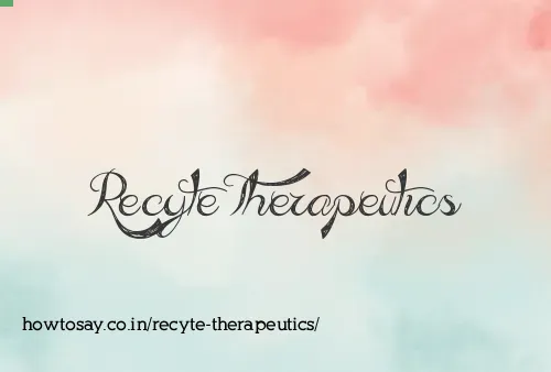 Recyte Therapeutics