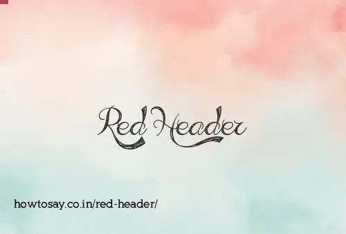 Red Header