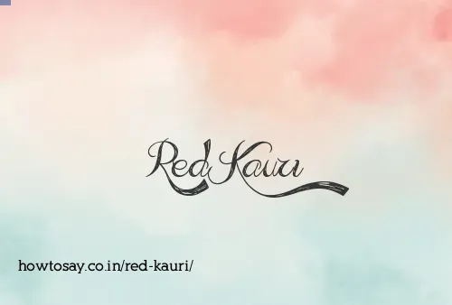 Red Kauri