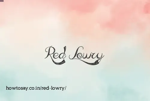 Red Lowry