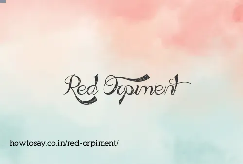 Red Orpiment