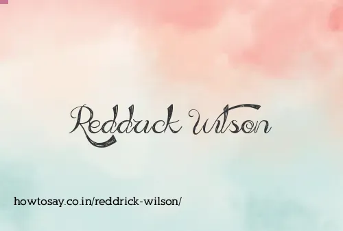 Reddrick Wilson