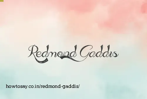 Redmond Gaddis