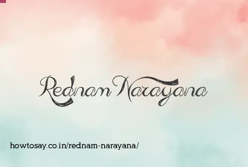 Rednam Narayana