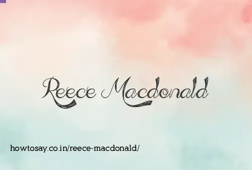 Reece Macdonald