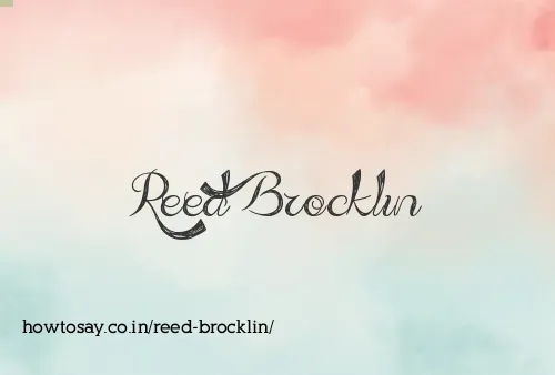 Reed Brocklin