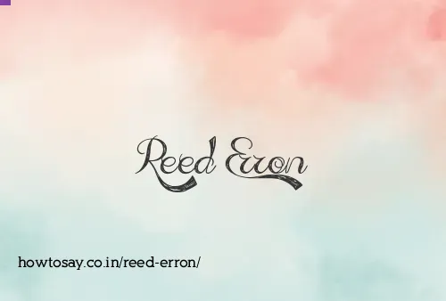 Reed Erron