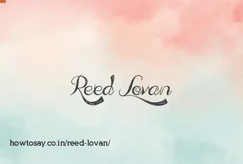 Reed Lovan