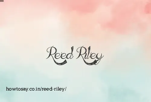 Reed Riley