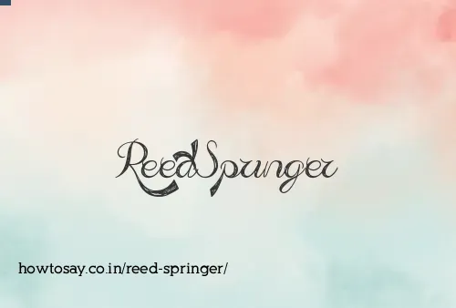 Reed Springer